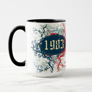 Caneca 1983 Aniversário ou Desde 1983 ou Feito em 1983