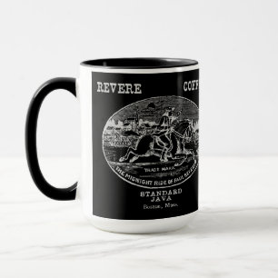 Caneca 19 C. Café reverenciado de Boston, cinza