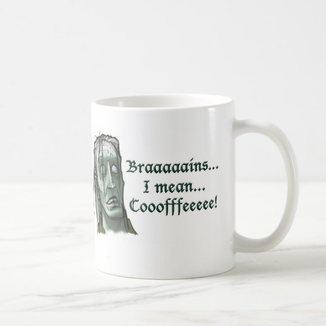 Caneca 1,0 do zombi da manhã (Direita)