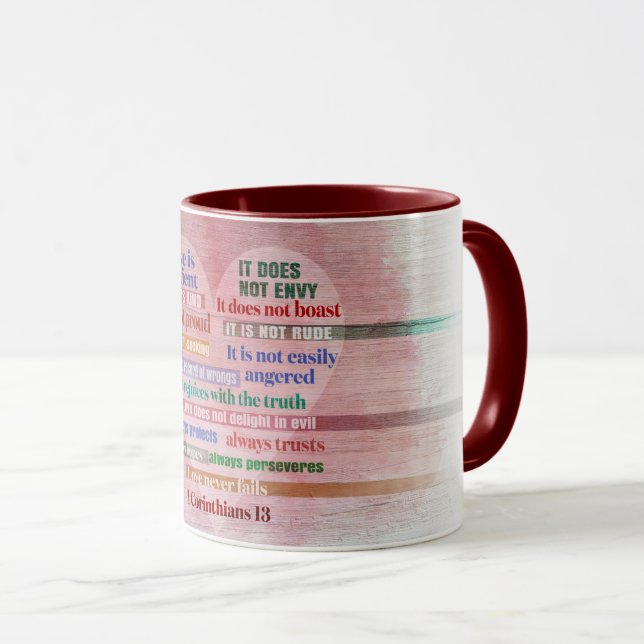 Caneca 1 Corinthians 13 - Amor (Frente Esquerda)