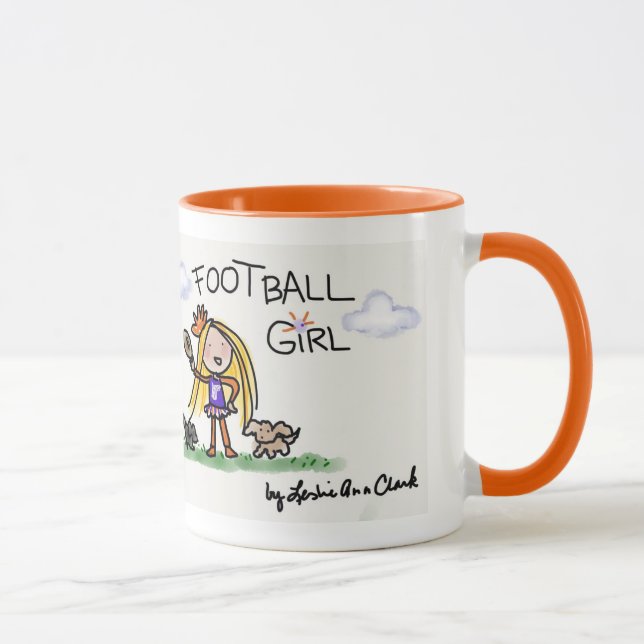 Caneca 1 da menina do futebol (Direita)