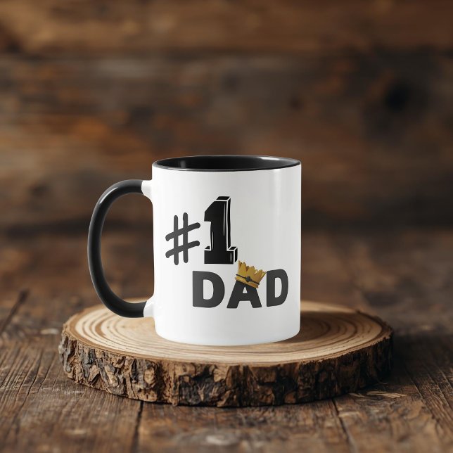 Caneca #1 Dad Love Personalized Mug (Criador carregado)