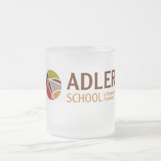 Caneca 1 do vidro de fosco da escola de Adler