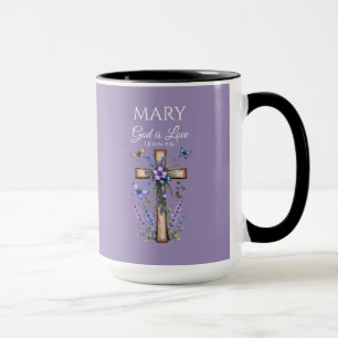 Caneca 1 João 4:16 Deus é Amor – Cristão Personalizado