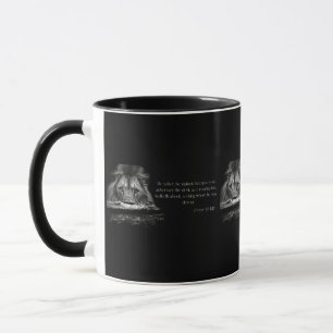 Caneca 1 Peter 5:8 Bíblia KJV Verso Dois Tom