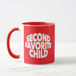 Caneca 2º segundo filho favorito número um irmão irmã