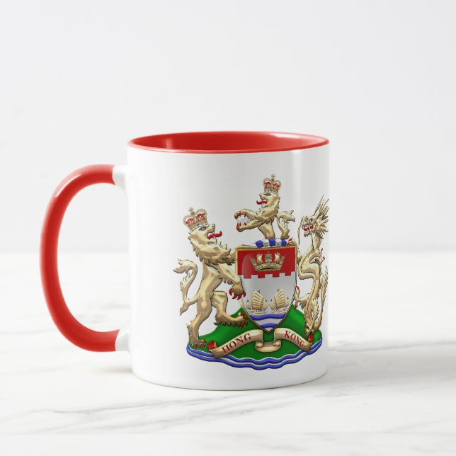 Caneca [200] Casaco de armas históricas de Hong Kong 1959 (Esquerda)