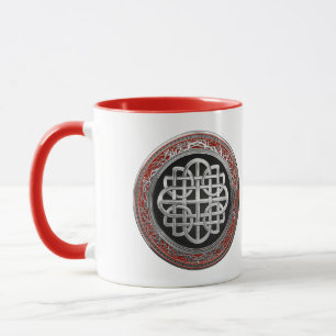 Caneca [200] Nó de Prata Celta Sagrado Cruz