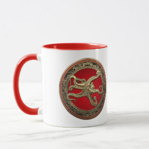 Caneca [200] Polvo Dourado Sagrado na Postura Defensiva