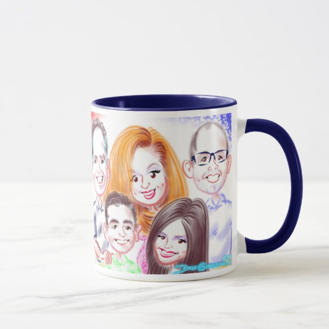 Caneca 2015 das caricaturas da família do (Direita)