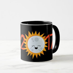 Caneca 2017 do eclipse solar do total da lua de