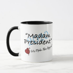 Caneca 2020 da senhora presidente coração