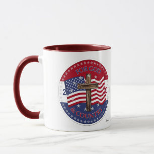 Caneca 2020 Para Deus, Cruzamento De Países E Bandeira A
