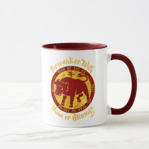 Caneca 2021 Ano Do Olhar Dourado Da Ox