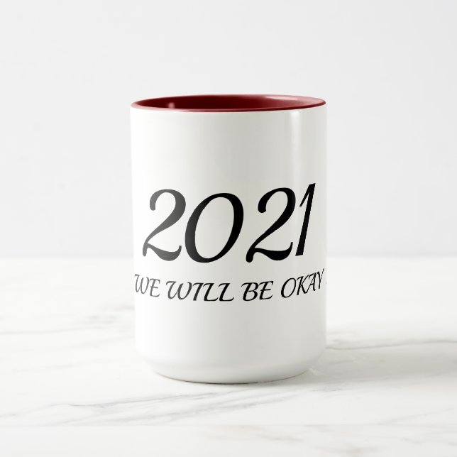 Caneca 2021 Estaremos Bem Personalizáveis Ano Novo (Centro)