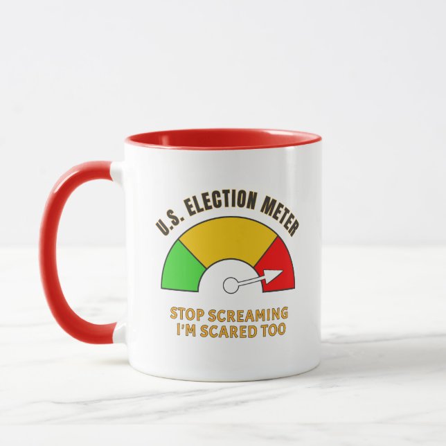 Caneca 2024 Medo Presidencial das Eleições (Esquerda)