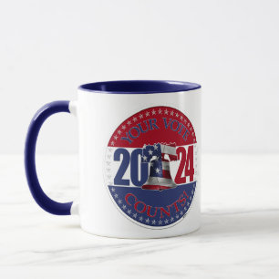 Caneca 2024 O Vosso Voto Conta a Liberdade