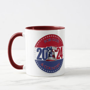 Caneca 2024 Para Deus e o Sino da Liberdade