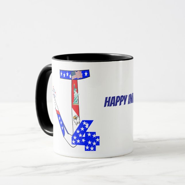 Caneca 2025- 4 de julho Mugs (Frente Esquerda)