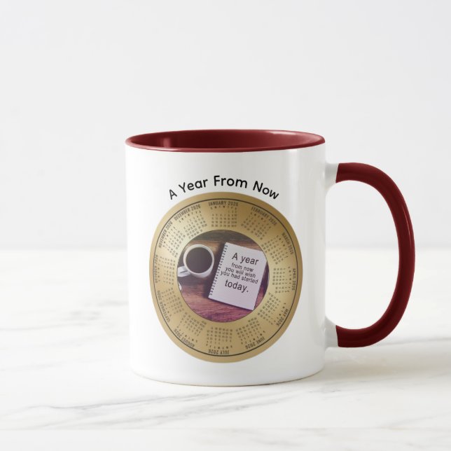 Caneca 2026 Calendar Motivational Coffee (Direita)