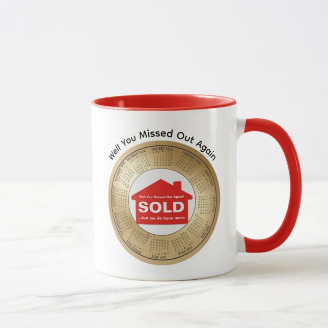 Caneca 2026 Real Estate Calendar Coffee (Direita)