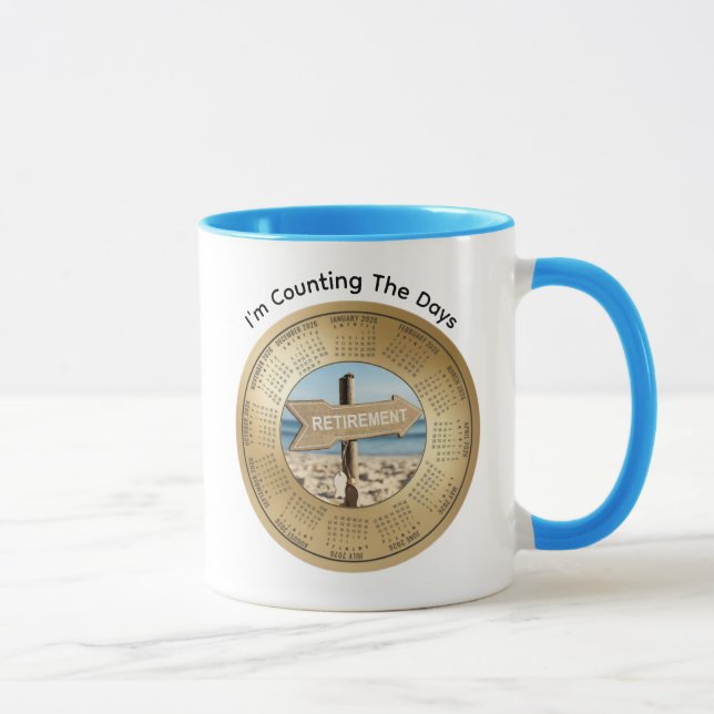 Caneca 2026 Retirement Calendar Coffee Mug (Direita)
