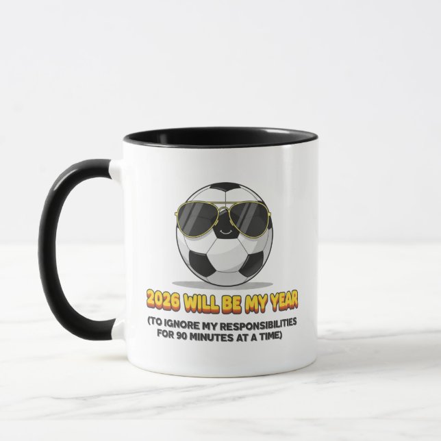 Caneca 2026 Será o Meu Ano para Ignorar Minhas Responsabi (Esquerda)