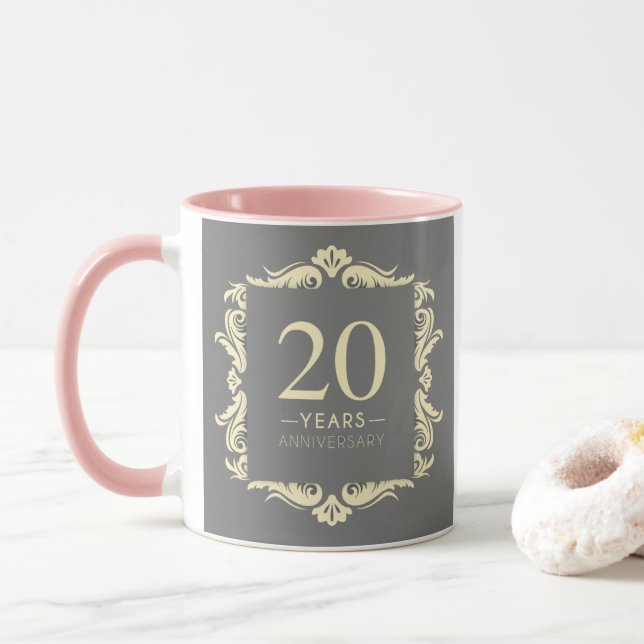 Caneca 20 anos de aniversário (Com Donut)