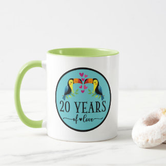 Caneca 20th Anniversary 20 Years Together