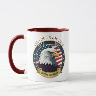 Caneca 250º Aniversário EUA Patriótico 1776–2026