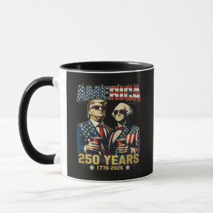 Caneca 250 Anos Aniversário da América 250º Trump