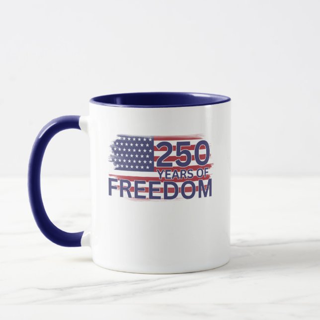 Caneca 250 Anos de Liberdade Celebração da Independência  (Esquerda)