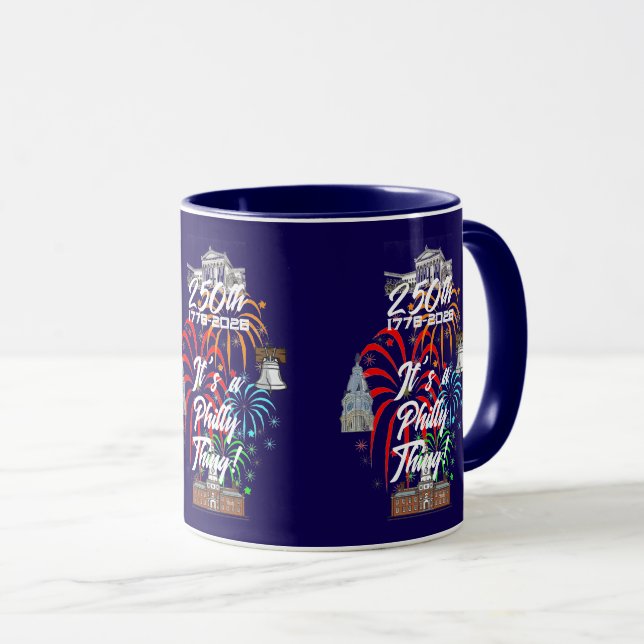 Caneca "250th It's a Philly Thing!" (Frente Esquerda)