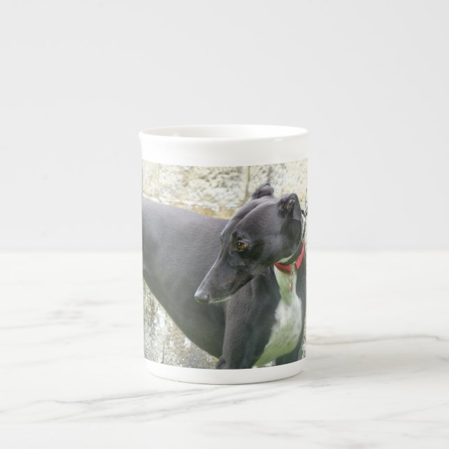 Caneca 2 da porcelana de osso do galgo (Frente)