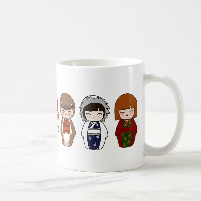 Caneca 2 do Natal de Kokeshi (Direita)