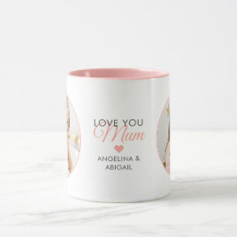 Caneca 2-Foto Eu Te Amo Mamãe/Mãe/Mamã/Mama/Outros