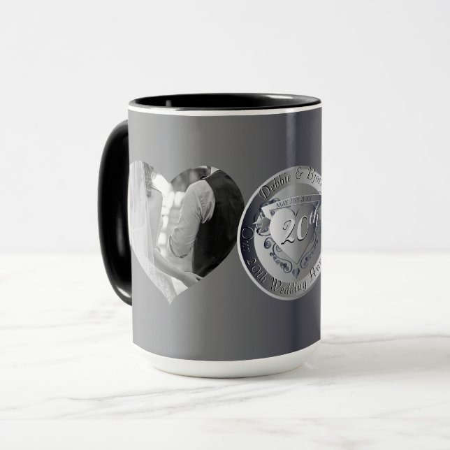 Caneca 2 Fotos 10th,20,25,70 (Frente Esquerda)