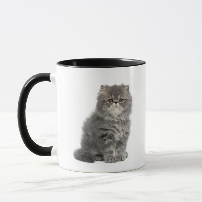 Caneca 2 meses velho) assento persa do gatinho ( (Esquerda)