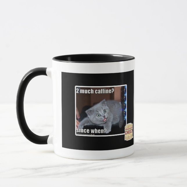 Caneca 2 muito caffine? (Esquerda)