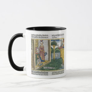 Caneca 2 Samuel 11 1-5 David vêem Bathsheba banhar-se, d