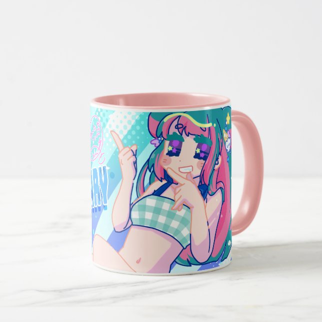 Caneca 2nd Anniversary Hikiringo -- Summer Neto chan (Frente Esquerda)