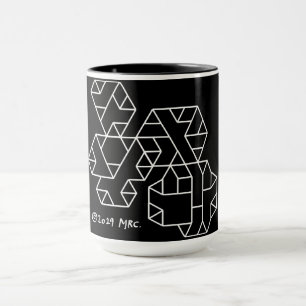 Caneca 3º Grau Vertices Geek Preto