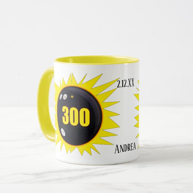 Caneca 300 Boliches Perfeitas De Jogo, Coffee Mug (Frente Esquerda)