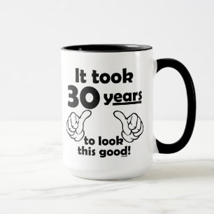 Caneca 30 anos para olhar isto bom