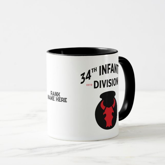 Caneca 34ª Divisão de Infantaria (Frente Esquerda)