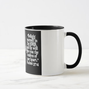 CANECA 37:4 FAVORITO DO SALMO DA ESCRITURA DA BÍBLIA