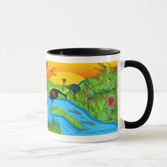 Caneca 3 guindastes em Bosque del Apache (Direita)