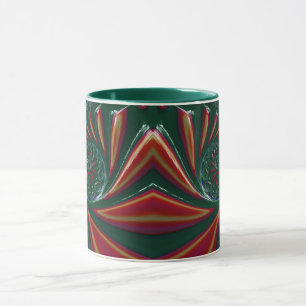 Caneca 3D brilhante Vermelhos Vermelhos Brilhantes 3D - F