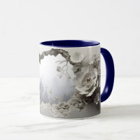 3D Paisagem Mug Wrap Sublimação