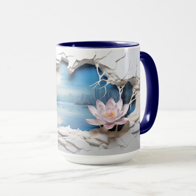 Caneca 3D Paisagem Mug Wrap Sublimação (Frente Esquerda)